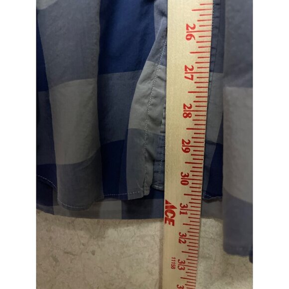J.Crew Men's Light Weight Blue Plaid Button Down Collared Shirt Size Small - Picture 7 of 9